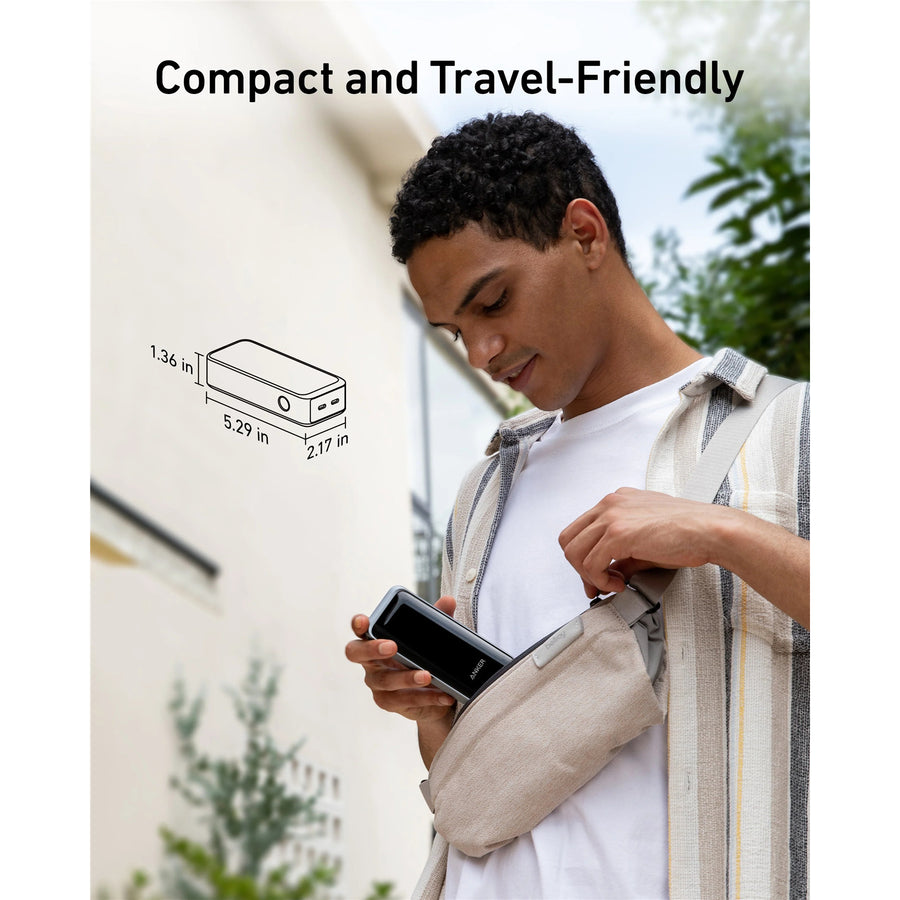 ANKER   Prime 12000mAh 130W 2-Output Laptop Power Bank  with Smart Display