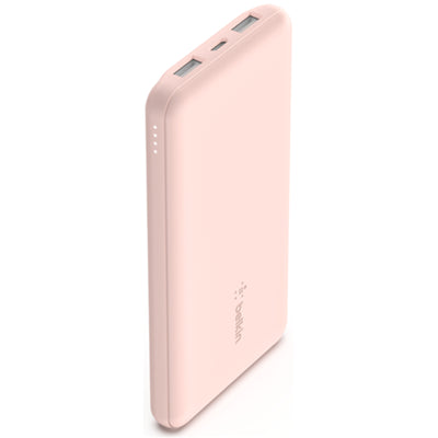 Belkin   BoostCharge 10000mAh 15W 3-Output Power Bank  -Pink