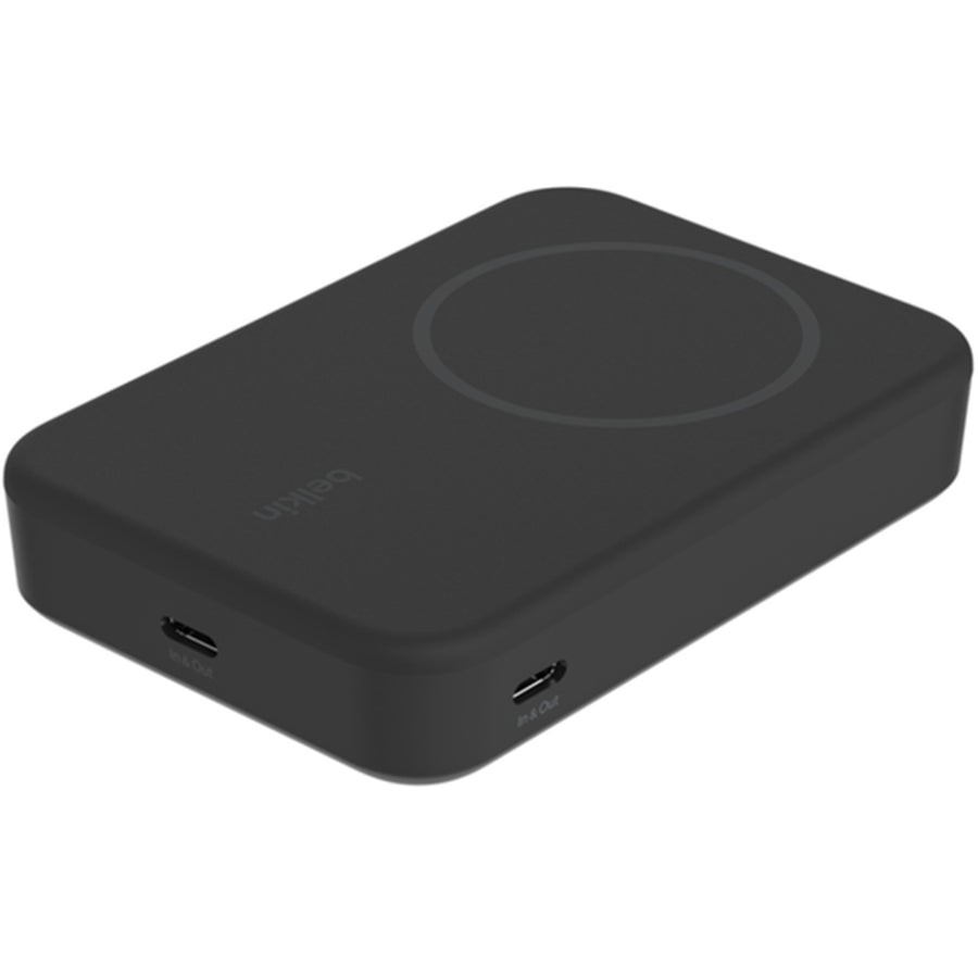 Belkin   BoostCharge Pro 10000mAh 15W 1-Output Magnetic Wireless Charging Power Bank  with St& -Black