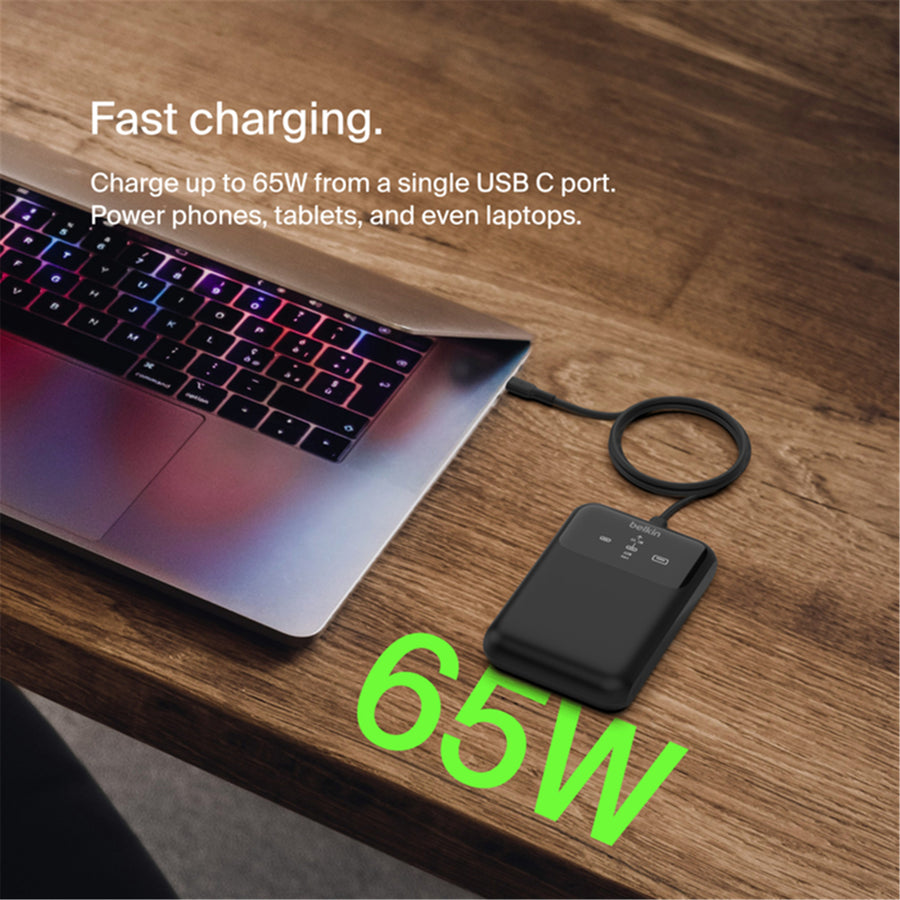 Belkin BPB020BTBK - 20K BOOSTCHARGE PRO 3-PORT LAPTOP POWER