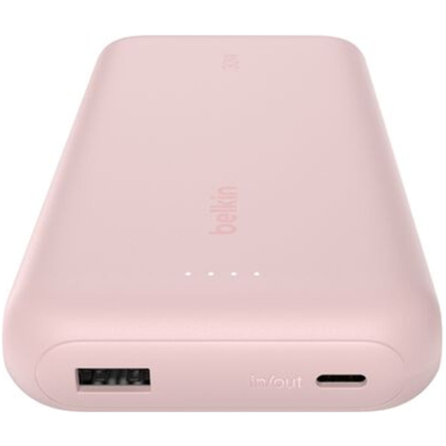 Belkin   BoostCharge 20000mAh 30W 3-Output Power Bank with Cable  -Pink
