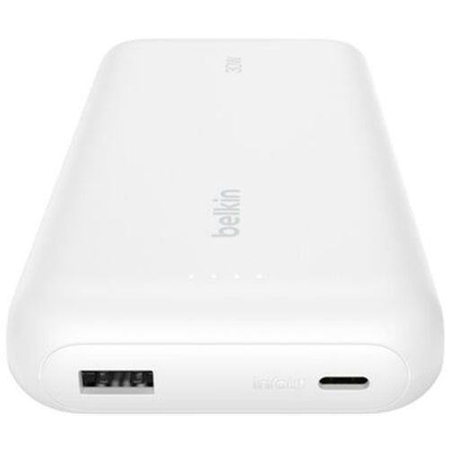 Belkin   BoostCharge 20000mAh 30W 3-Output Power Bank with Cable  -White