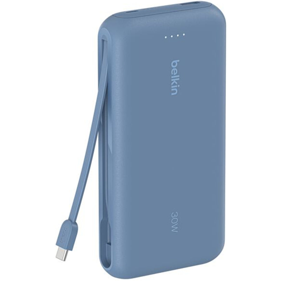 Belkin   BoostCharge 20000mAh 30W 3-Output Power Bank with Cable  -Blue
