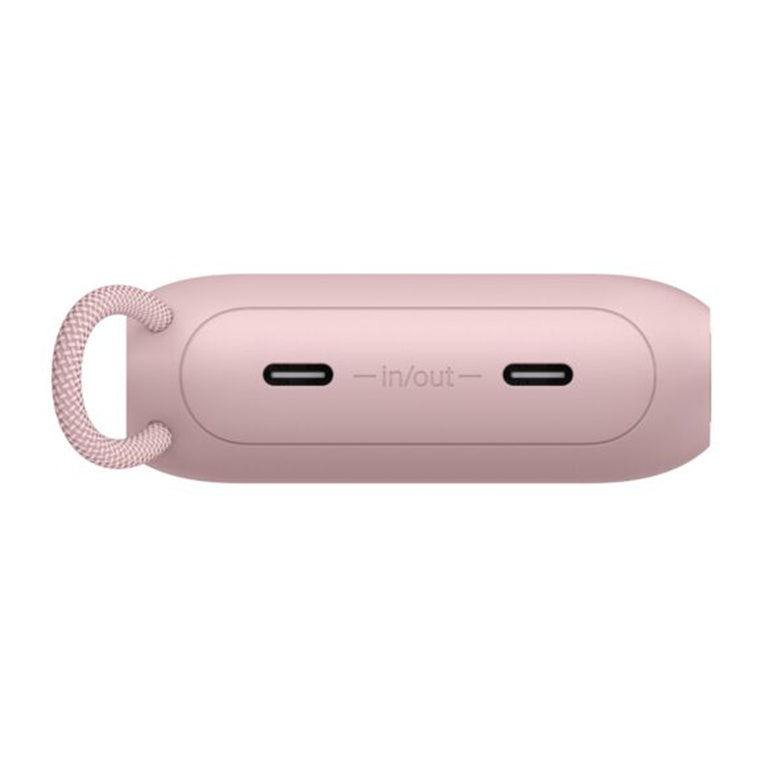 Belkin BoostCharge 10000mAh 20W Powerbank mit 2 Ausgängen, Kabel und Display – Pink