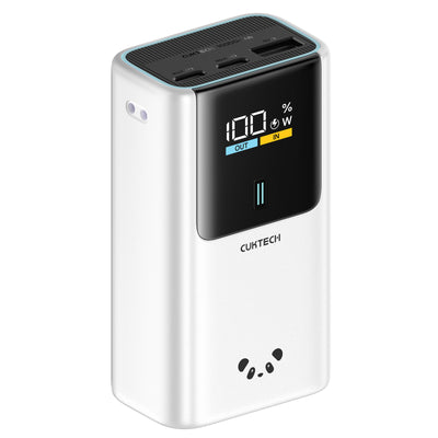 CUKTECH No.10 Mini 10000mAh 55W 3-Output  Power Bank with Smart Display -PANDA (CCC-Certified)
