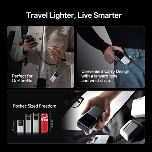 CUKTECH No.10 Mini 10000mAh 55W 3-Output  Power Bank (CCC-Certified) with Smart Display