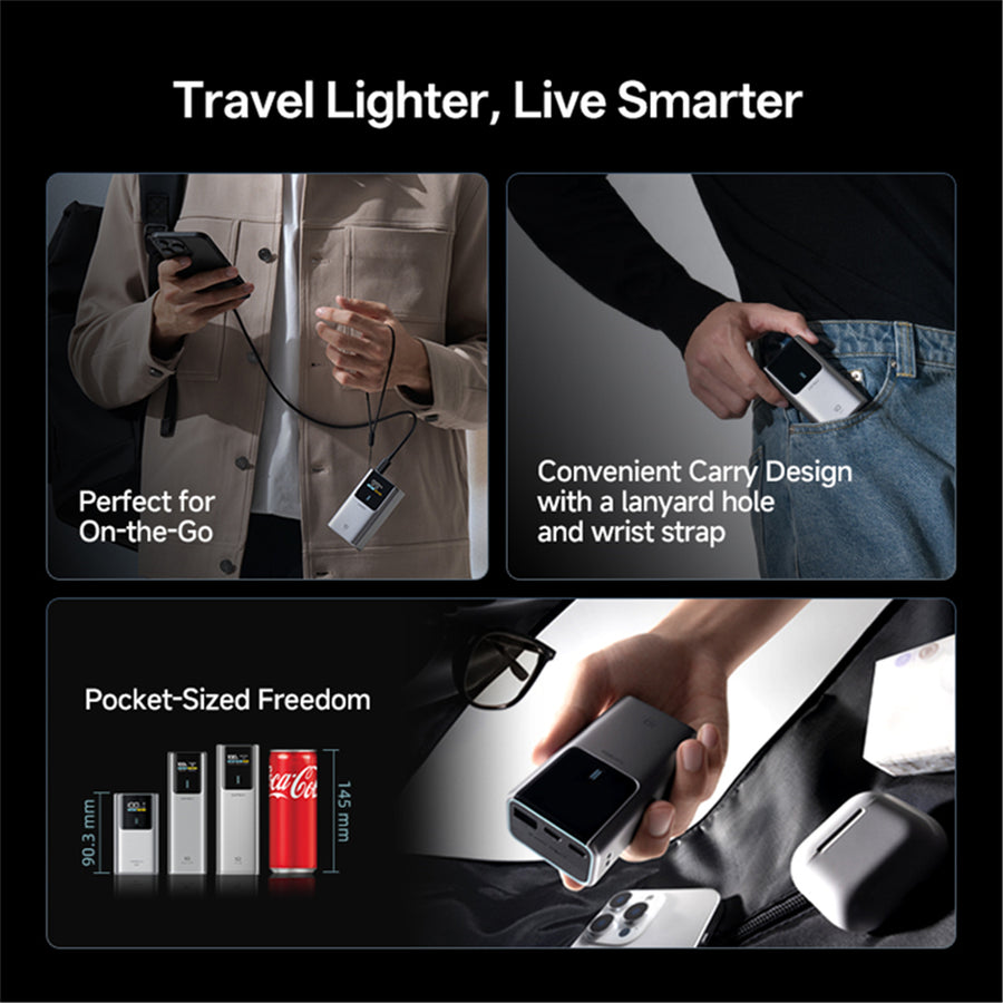 CUKTECH No.10 Mini 10000mAh 55W 3-Output  Power Bank (CCC-Certified) with Smart Display
