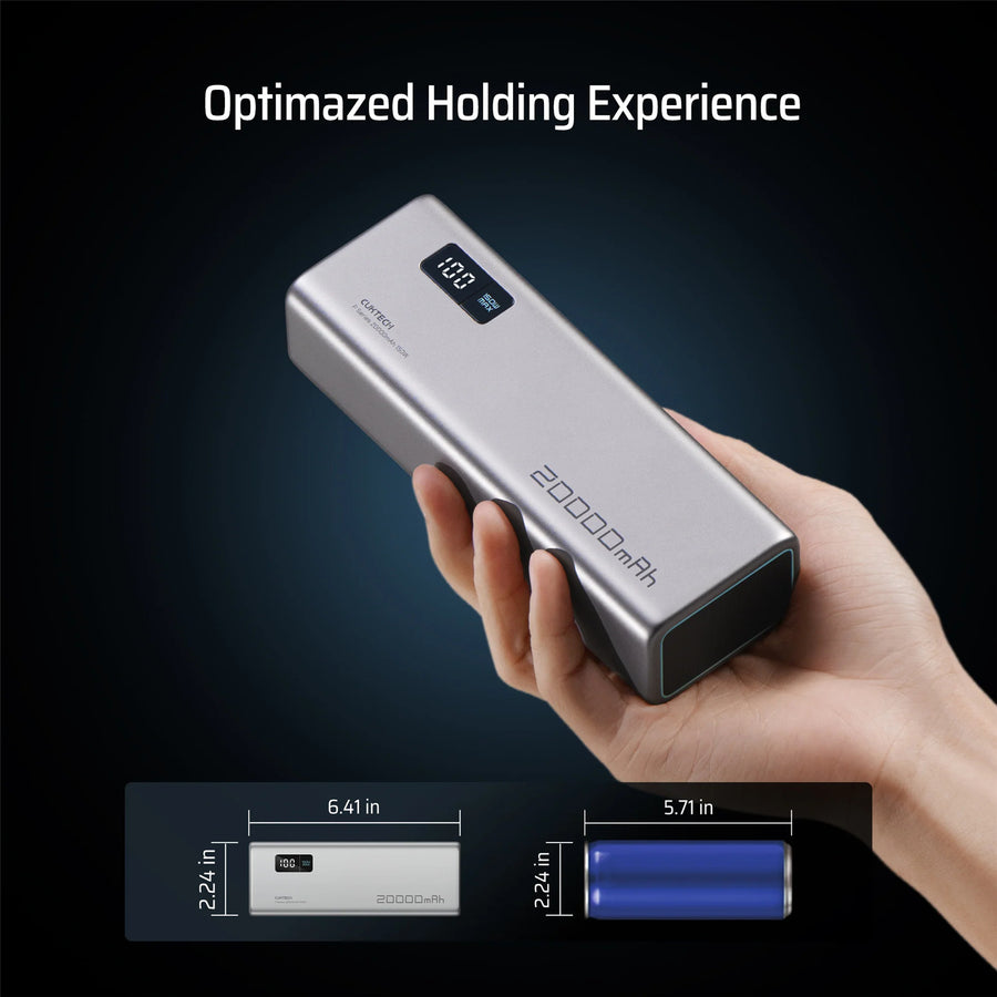 CUKTECH No.15 20000mAh 150W 3-Output  Laptop Power Bank with Smart Display (CCC-Certified)