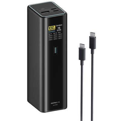 CUKTECH No.15 Ultra 20000mAh 165W 3-Output  Laptop Power Bank with Smart Display (CCC-Certified) - Black