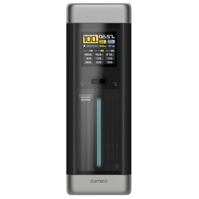 CUKTECH No.20 25000mAh 140W 3-Output  Laptop Power Bank with Smart Display (CCC-Certified)