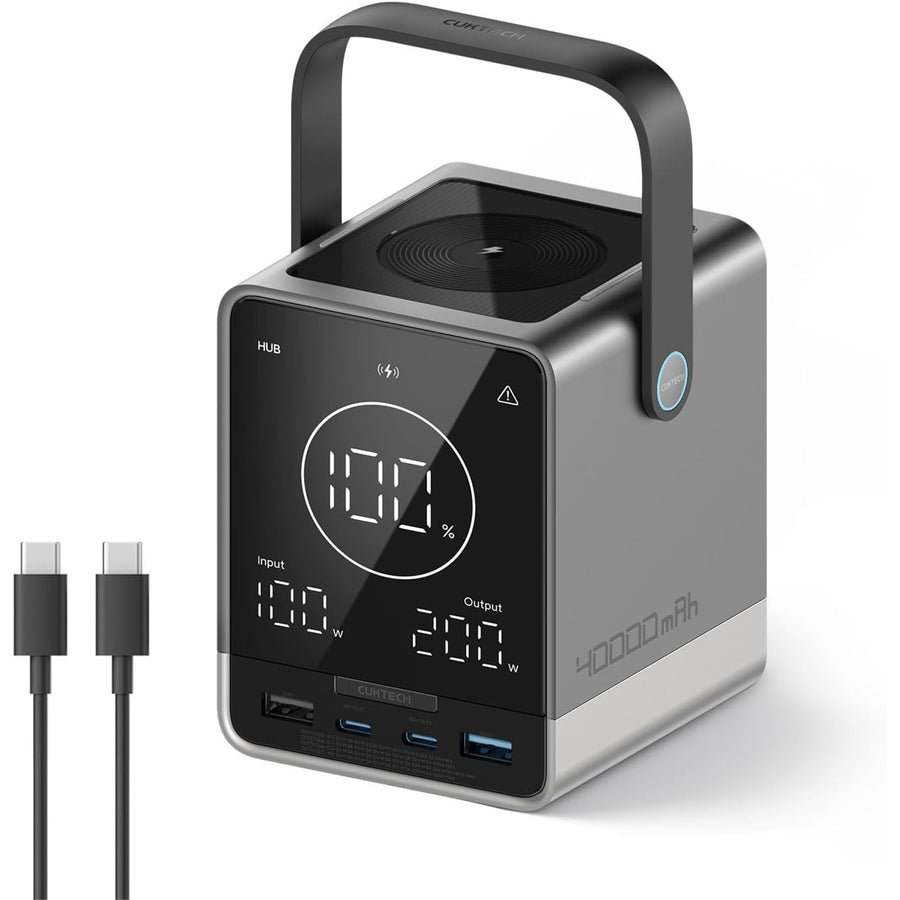 CUKTECH No.30 40000mAh 320W 4-Output  Laptop Power Bank with Smart Display