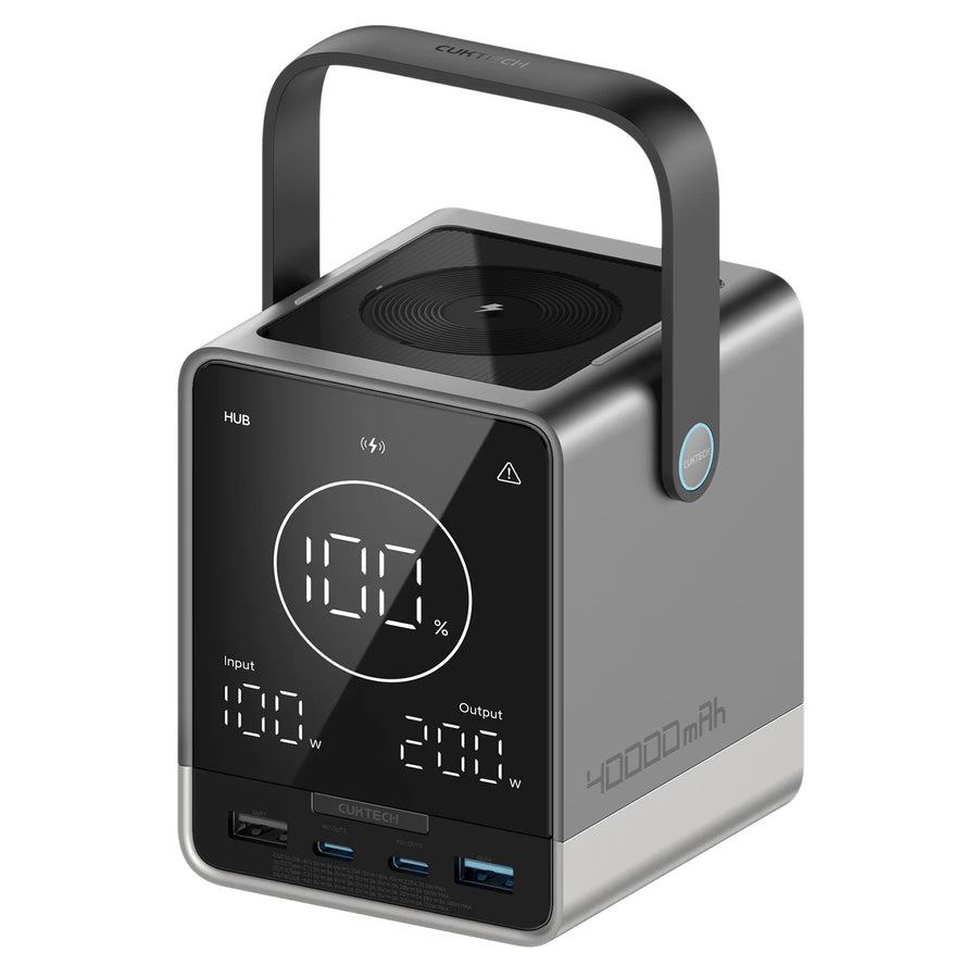 CUKTECH No.30 40000mAh 320W 4-Output  Laptop Power Bank with Smart Display