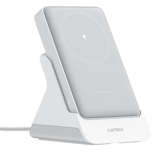 CUKTECH CP122M 10000mAh 20W 1-Port Magnetic Wireless Charging Power Bank with Charging Base  - White