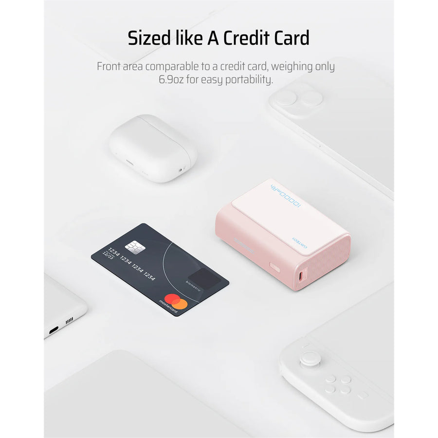 CUKTECH CP13 10000mAh 30W 2-Output  Power Bank - Pink