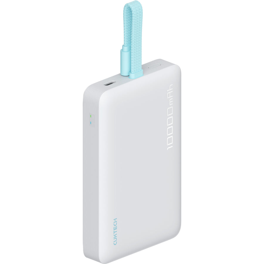 CUKTECH CP132ML 10000mAh 20W 2-Output Magnetic Wireless Charging Power Bank with Cable  - White