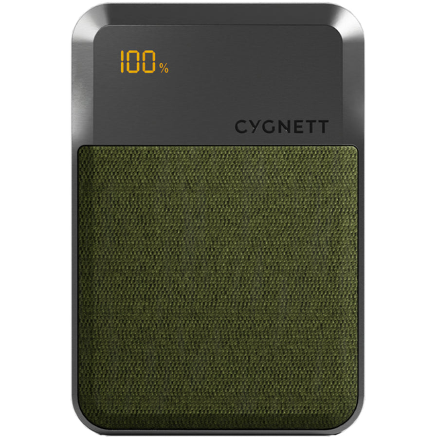 Cygnett   Reserve 10000mAh 20W 3-Output Power Bank with Display  -Green