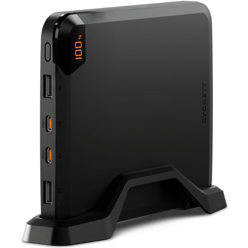 Cygnett VertPWR  25000mAh 100W 4-Output Laptop Power Bank with Smart Display  -Obsidian