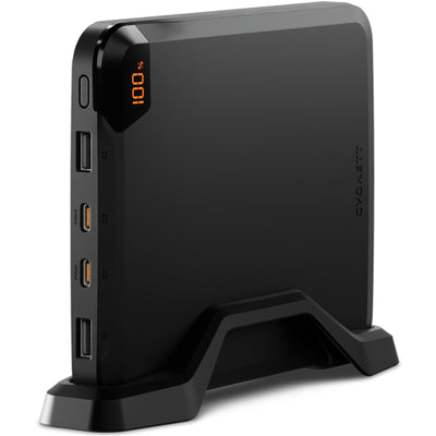 Cygnett VertPWR  25000mAh 100W 4-Output Laptop Power Bank with Smart Display  -Obsidian