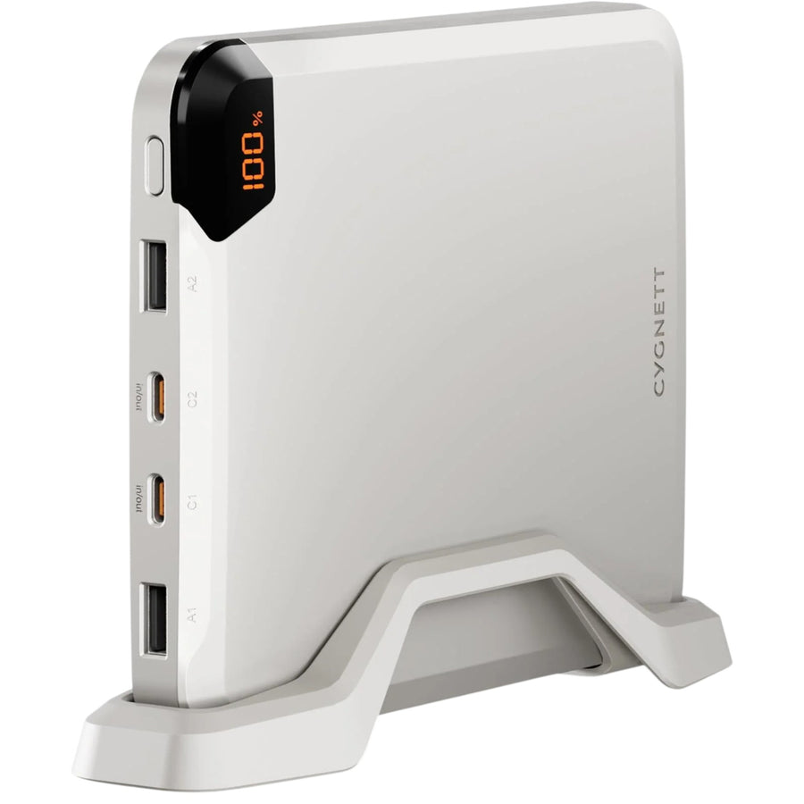 Cygnett   VertPWR 25000mAh 100W 4-Output Laptop Power Bank with Smart Display  -Champagne