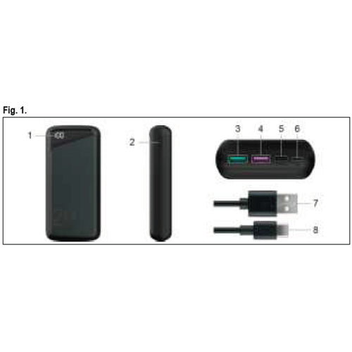 Goobay 53939 Powerbank 20000mAh LED QC/PD