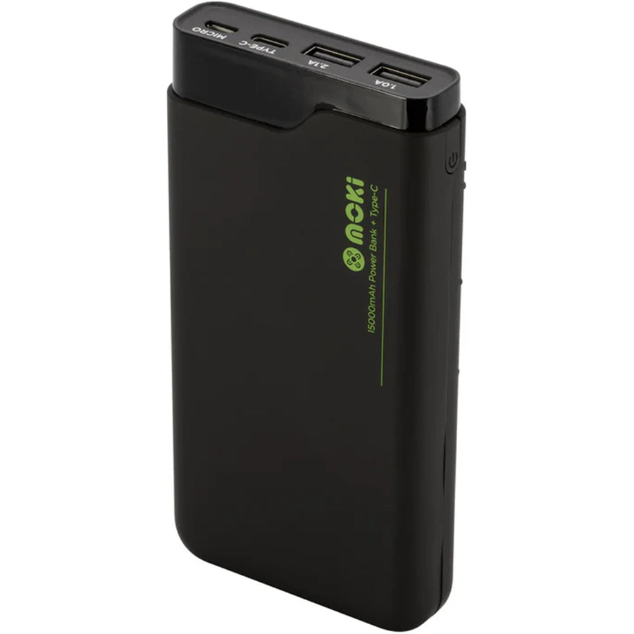 Moki   15000mAh Power Bank Plus - Black
