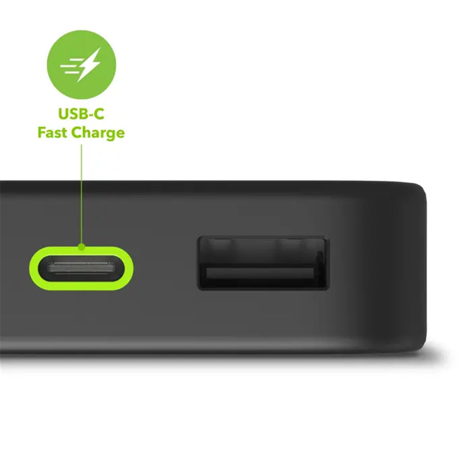 Mophie   10000mAh 20W 3-Output Power Bank - Black