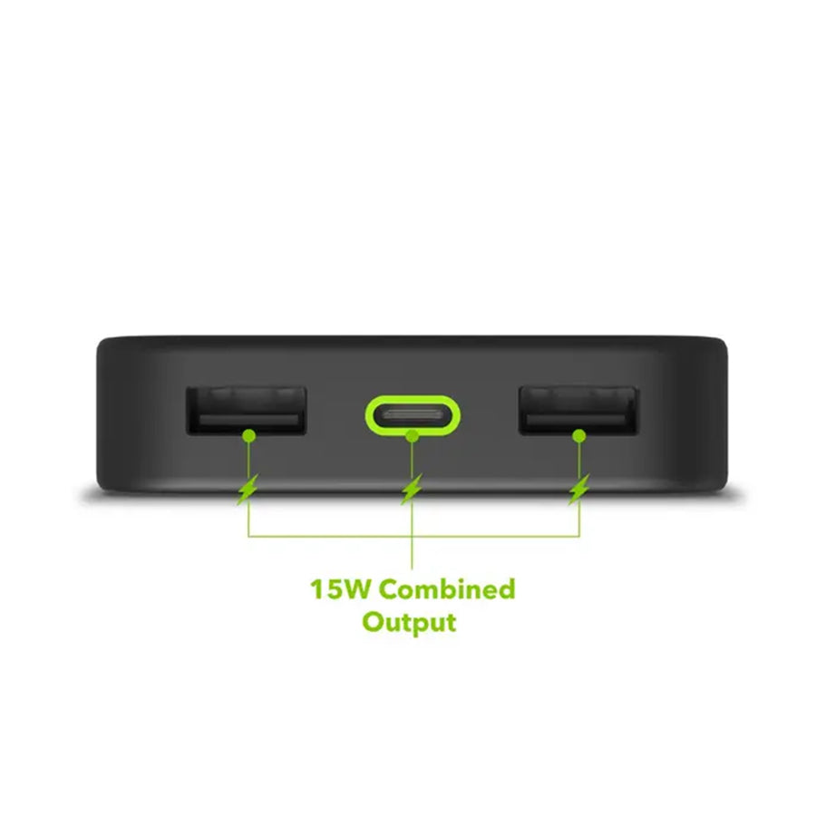 Mophie   10000mAh 20W 3-Output Power Bank - Black