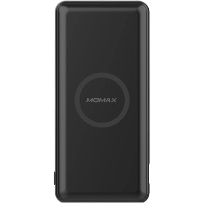 Momax 10000mAh 18W 2-Output  Wireless Charging Power Bank - Black