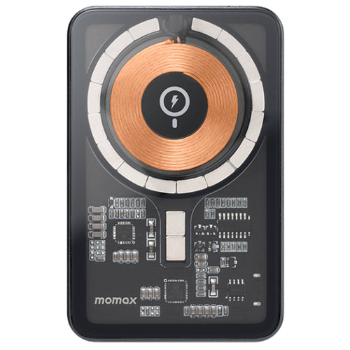 Momax 5000mAh 20W 1-Output  Magnetic Wireless Charging Power Bank with Stand - Black