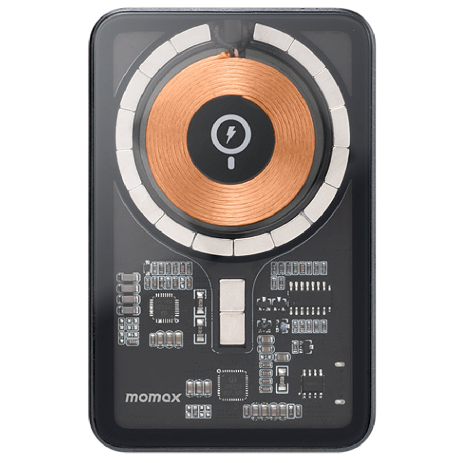 Momax 5000mAh 20W 1-Output  Magnetic Wireless Charging Power Bank with Stand - Black