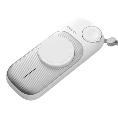 Momax Apple 3-in-1 Airbox Go  10000mAh Magsafe Power Bank - White