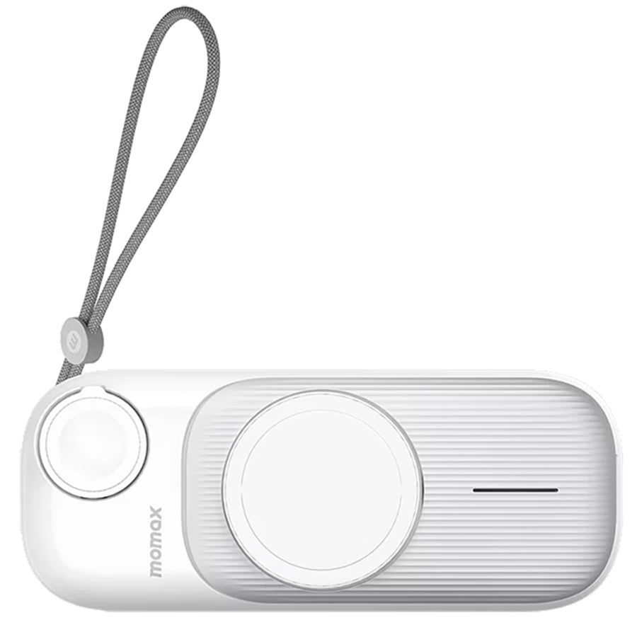 Momax Apple 3-in-1 Airbox Go  10000mAh Magsafe Power Bank - White