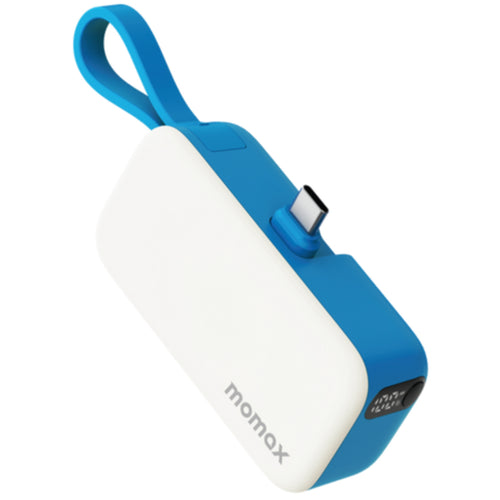Momax   5000mAh 20W 3-Output Mini Power Bank - Blue