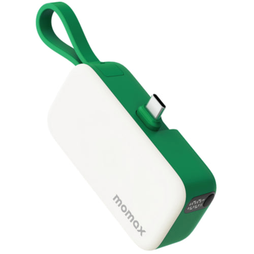 Momax   5000mAh 20W 3-Output Mini Power Bank - Green