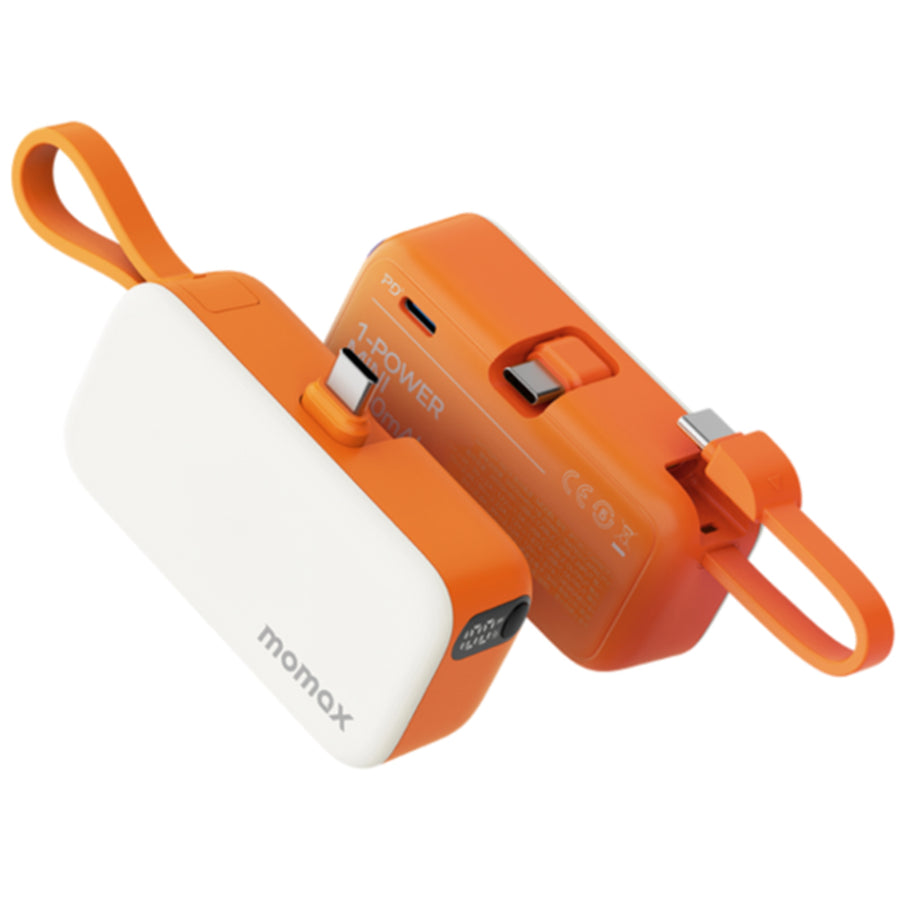 Momax   5000mAh 20W 3-Output Mini Power Bank - Orange