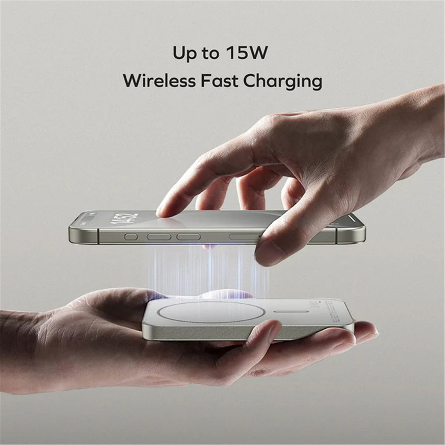 Momax Q.Mag X  5000mAh 20W 1-Output MagSafe Magnetic Wireless Charging Power Bank - Titanium