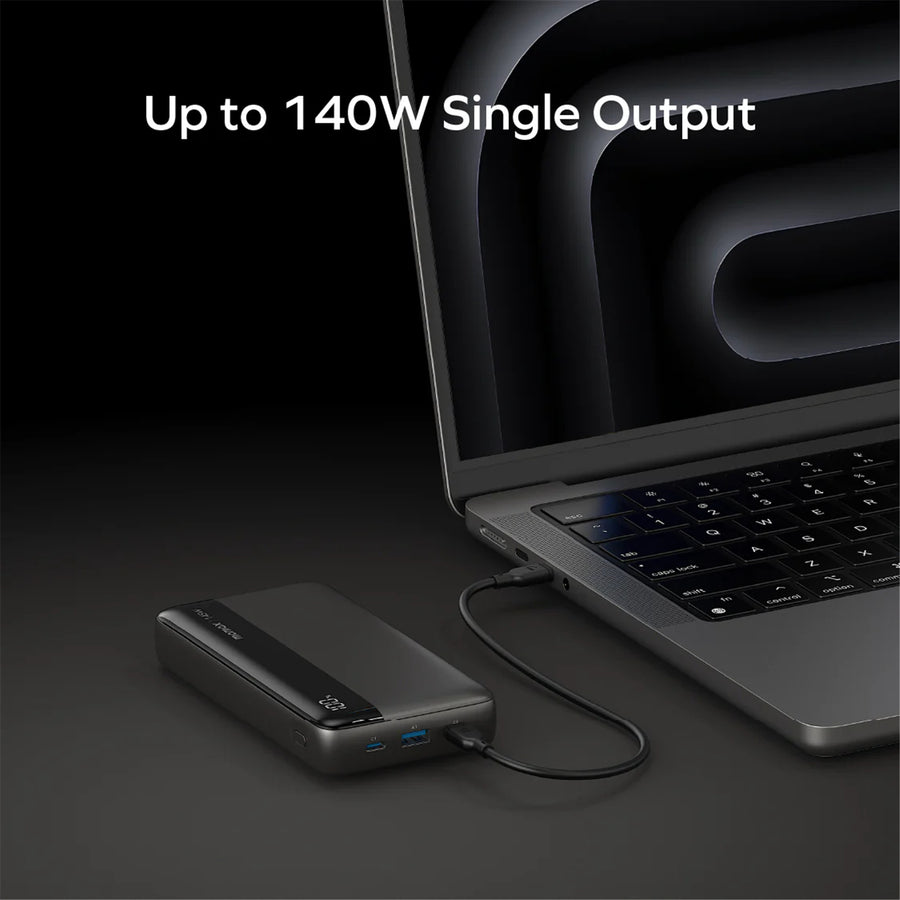 Momax   25000mAh 145W 3-Output Laptop Power Bank with Display - Black