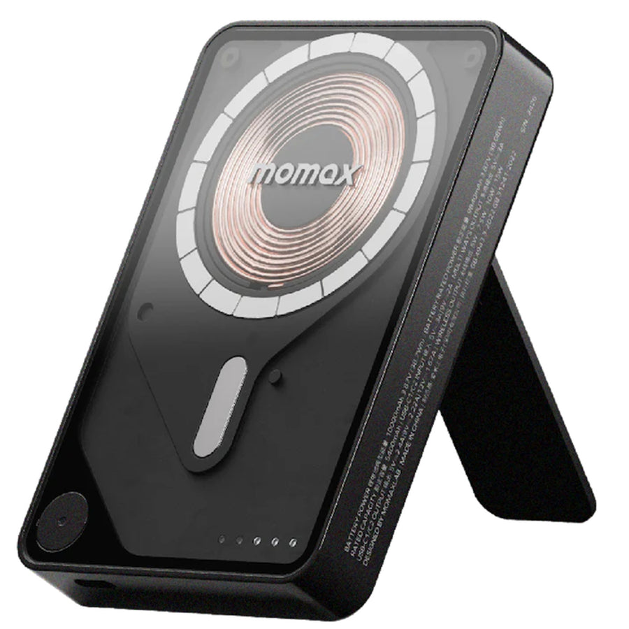 Momax 1-Power X Pro+ 10000mAh 20W 3-Output Magnetic Wireless Charging Power Bank - Black