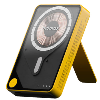 Momax 1-Power X Pro+ 10000mAh 20W 3-Output Magnetic Wireless Charing Power Bank - Yellow