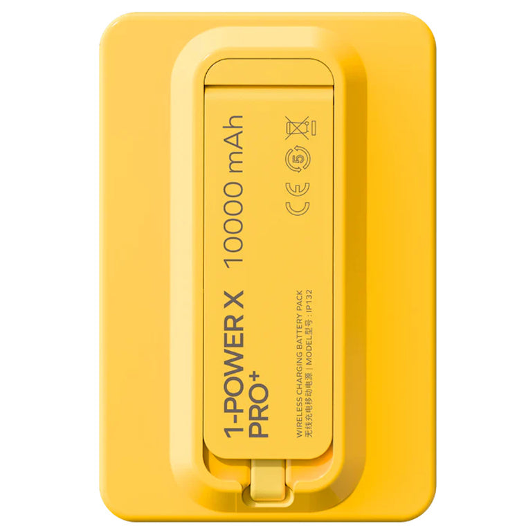 Momax 1-Power X Pro+ 10000mAh 20W 3-Output Magnetic Wireless Charing Power Bank - Yellow