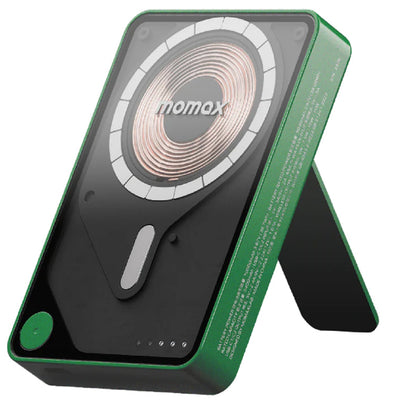 Momax 1-Power X Pro+ 10000mAh 20W 3-Output Magnetic Wireless Charging Power Bank - Green