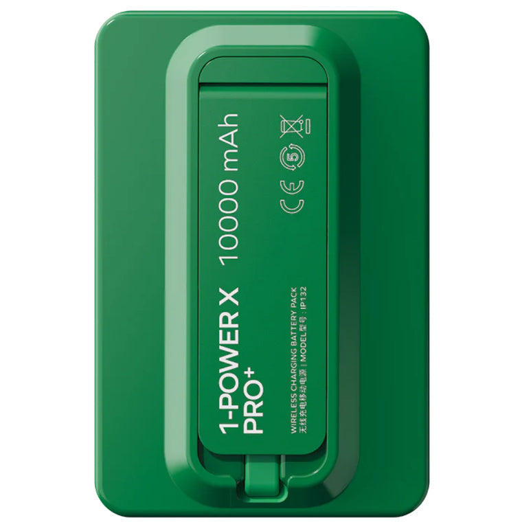 Momax 1-Power X Pro+ 10000mAh 20W 3-Output Magnetic Wireless Charging Power Bank - Green