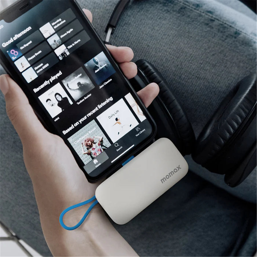 Momax   5000mAh 20W 3-Output Mini Power Bank - PB Special Edition White