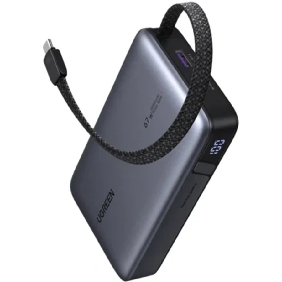 UG-55996B - UGREEN 67W 20000mAh Power Bank with Built-in Cable