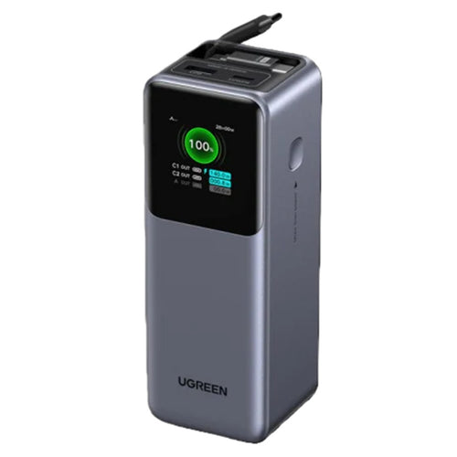 UGREEN   20000mAh 165W 3-Output Laptop Power Bank with Cable and Display (CCC-Certified)