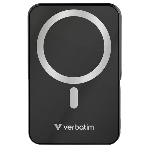 Verbatim  10000mAh 20W 1-Output Magnetic Wireless Charging Power Bank with Stand - Black
