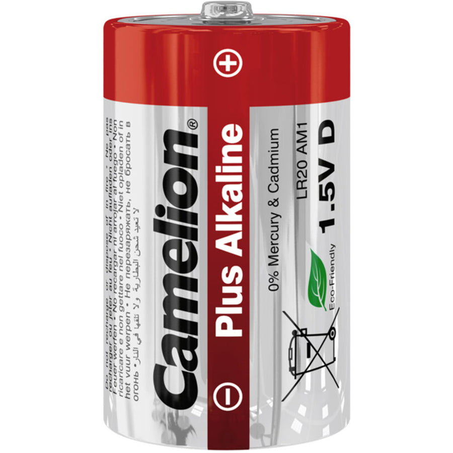 Camelion D Size CM-LR20-BP2 Alkaline Battery (Pair)