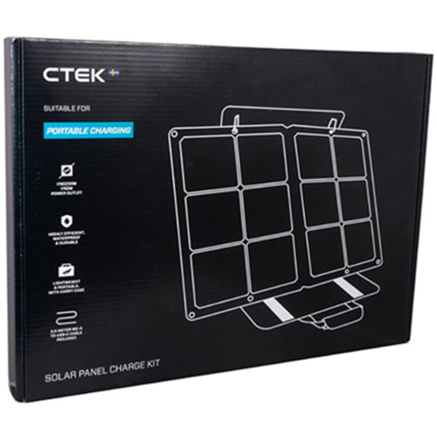 CTEK 40-463 Solar Panel Charging Kit for CS FREE USB-C 60W