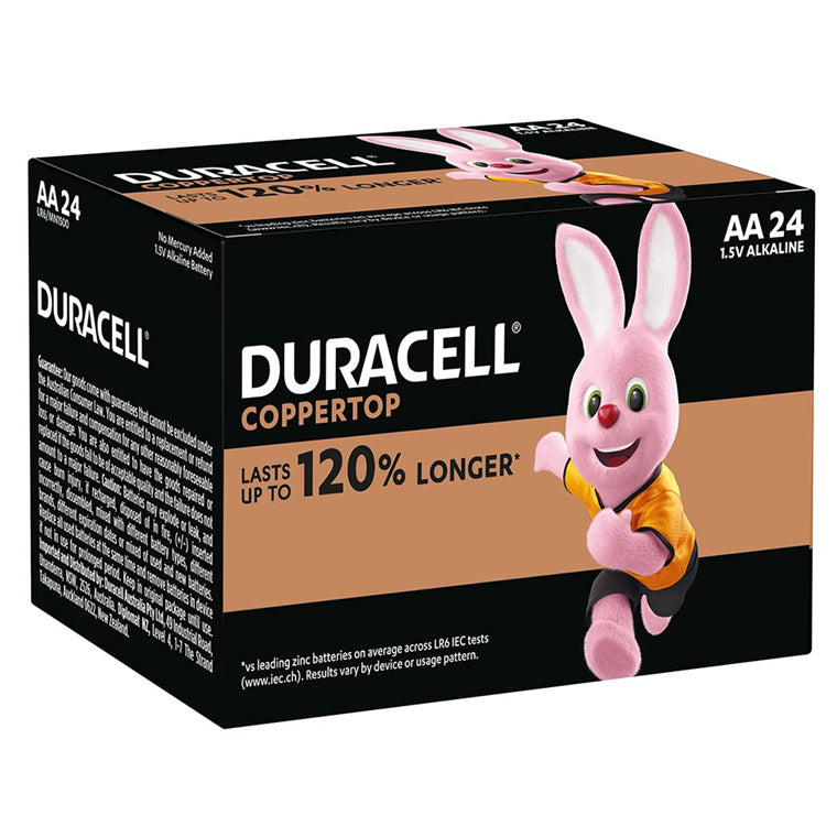 2581665 - Duracell Coppertop Alkaline AA Batterie, Großpackung mit 24 Stück
