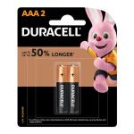 DU02102NZ - Duracell Coppertop Alkaline AAA Battery, Pack of 2